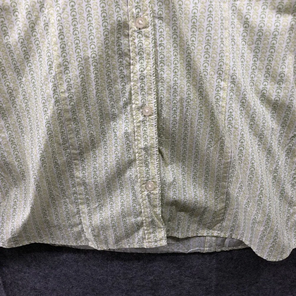 Gap Girls XXL 14-16‎ Long Sleeve Button Up Shirt Lightweight Lime Utility Floral